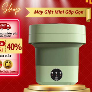 Máy Giặt Mini Gấp Gọn Cầm Tay Tự Vắt  Khử Khuẩn Giặt Đồ Lót Tất Vớ Quần Áo Trẻ Em Tiện Lợi