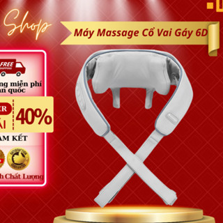 Máy Massage Cổ Vai Gáy 6D Công Suất 10W Giảm Đau Mỏi Giúp Thư Giãn Hiệu Quả