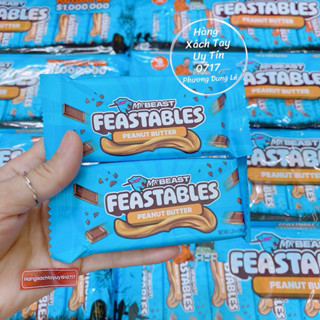   Tặng kèm túi gel đá lạnh Combo 2 Thanh x 35g socola Frestables Peanut Butter Mr Beast Mỹ bơ đậu phộng chocolate MrBeast 