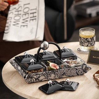 Khay Đựng bánh kẹo mứt Tết Hoa quả Khô để bàn trang trí decor phòng khách