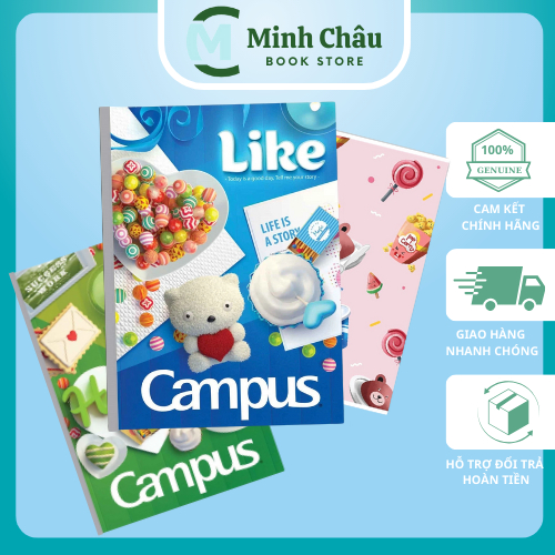 Combo 10 Vở Kẻ Ngang 80/120/200 Trang Campus - Classmate, Vở Kẻ Ngang Cấp 2