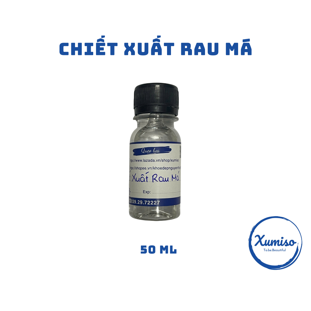 [HCM] Chiết Xuất Rau Má - Centella Asiatica - Chiết xuất dùng trong serum, kem dưỡng - nguyên liệu mỹ phẩm Xumiso