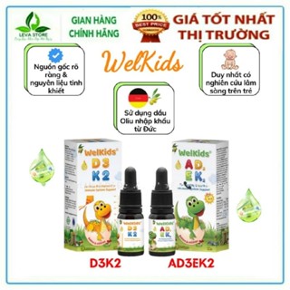 [Sẵn date 2027] WelKids D3K2 - Bổ sung vitamin D3 K2 cho trẻ sơ sinh & trẻ nhỏ