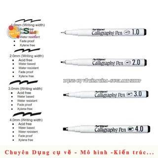 [ TÂM TÂM ] Bút thư pháp Artline  Calligraphy , sử dụng hầu hết trong viết chữ thư pháp trên thiệp, nhật ký…