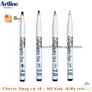 [ TÂM TÂM ] Bút thư pháp Artline  Calligraphy , sử dụng hầu hết trong viết chữ thư pháp trên thiệp, nhật ký…