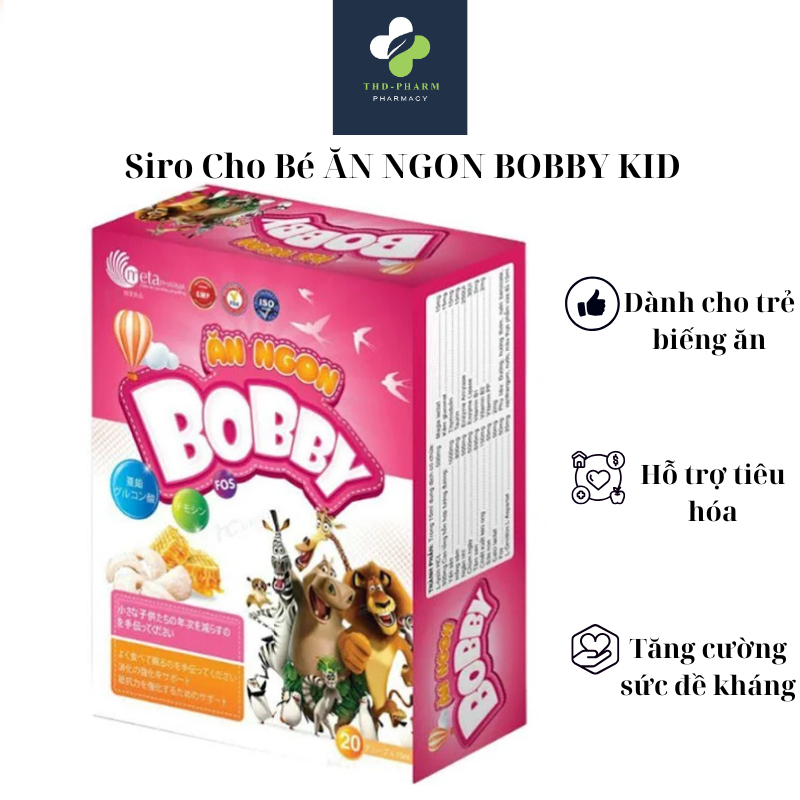 Siro Ăn Ngon Bobby Kid cho bé- Giúp bé kích thích ăn ngon, hỗ trợ tiêu hóa, nâng cao sức khỏe