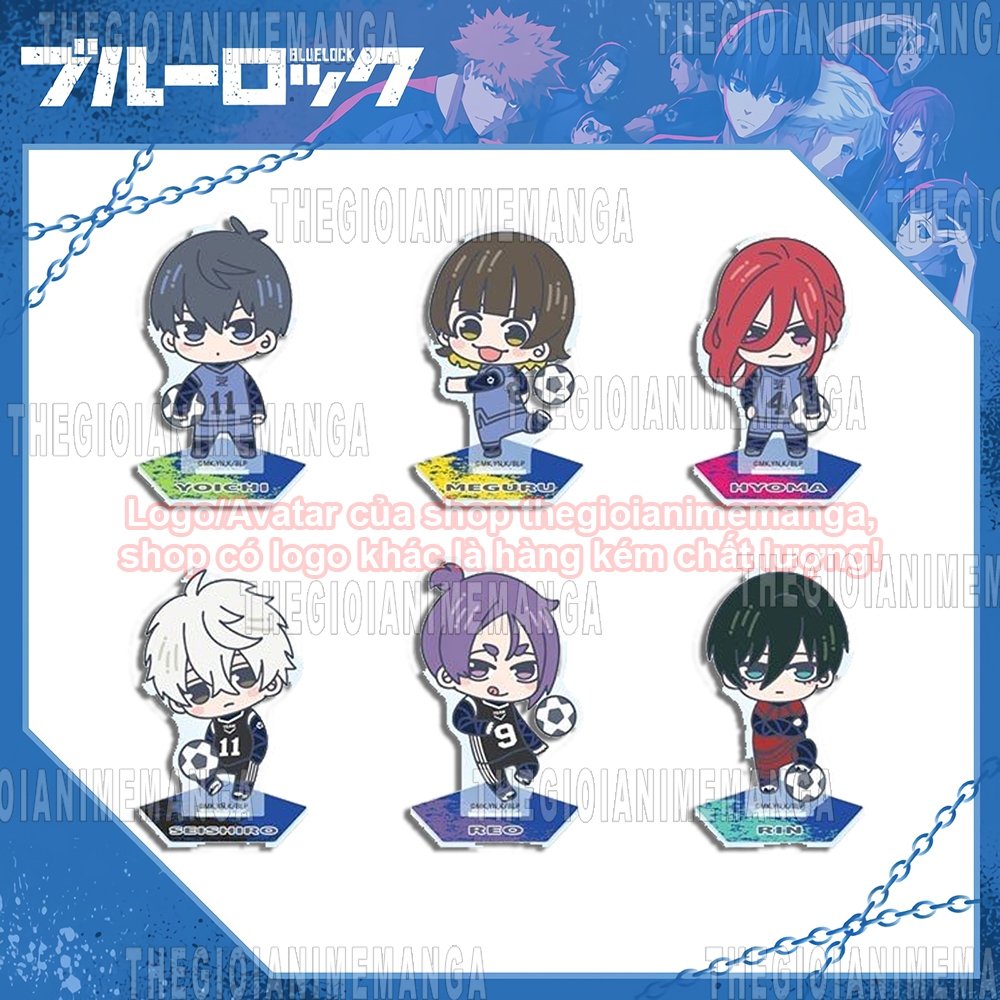 (8cm) Standee mini in hình BLUE LOCK ver GIỮ BÓNG acrylic anime mica mô hình