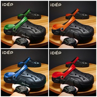 Dép sục CROSS phối màu bít mũi Nam đế răng cưa siêu nhẹ đi mưa đi biển thời trang iDEP SL070