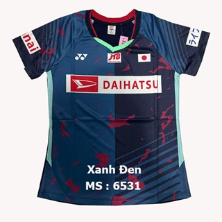 Áo Cầu Lông Nam Nữ Cổ Tròn Yonex DaiHatSu 6531 Đội Tuyển Nhật Xanh Đen 
