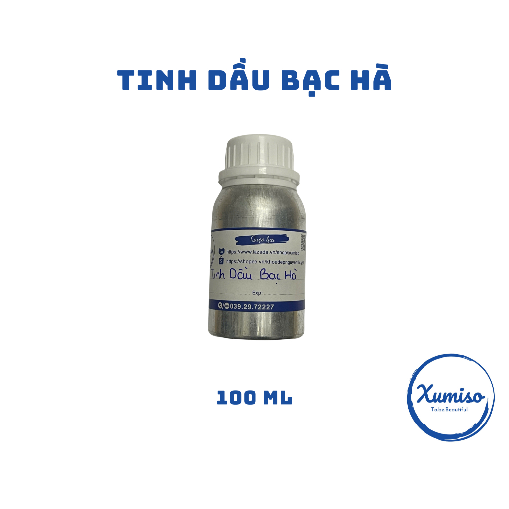 [HCM] Tinh Dầu Thảo Mộc Bạc Hà - Tinh dầu xông phòng - nguyên liệu mỹ phẩm Xumiso 100mL, 500mL