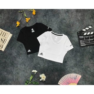Áo Croptop Nữ Cổ Tim Tay Ngắn Cho Nữ Tập Thể Thao Gym Yoga