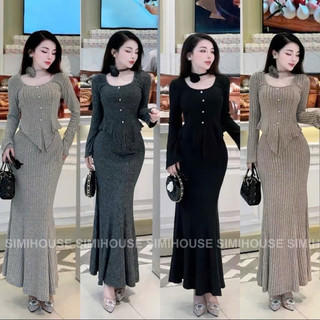 Đầm Len Dáng Dàng Body Hàng quảng Châu Loại 1 Thời Trang Nữ Hottrend