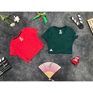 Áo Croptop Nữ Cổ Tim Tay Ngắn Cho Nữ Tập Thể Thao Gym Yoga