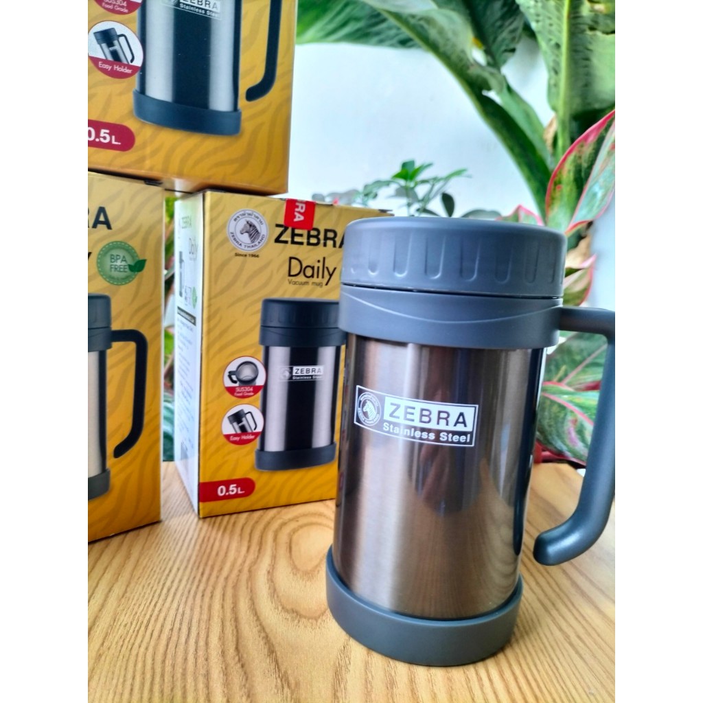 Ca giữ nhiệt inox Zebra có quai Zebra 112901 0.5L