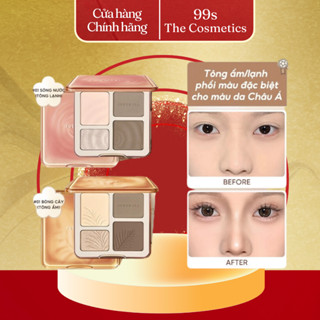 Bảng Phấn Bắt Sáng, Highlight và Tạo Khối Judydoll 2IN1 Highlighter Contour Palette