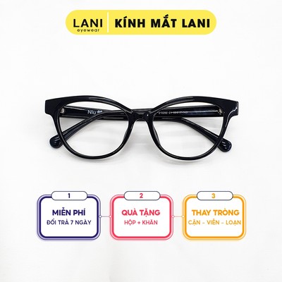 Gọng kính cận nữ Lani dáng mắt mèo nhựa dẻo thời trang 210292- Lắp mắt cận có độ theo yêu cầu