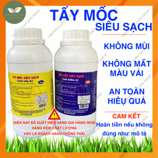 Tẩy mốc quần áo MÀU, Áo Trắng ( KHÔNG MÙI HÔI )