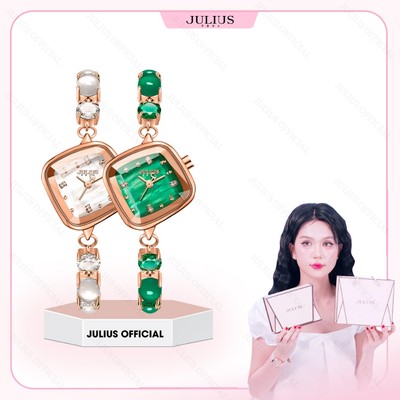 Julius Official | Đồng hồ nữ Julius JA-1425 dây đá Zircon