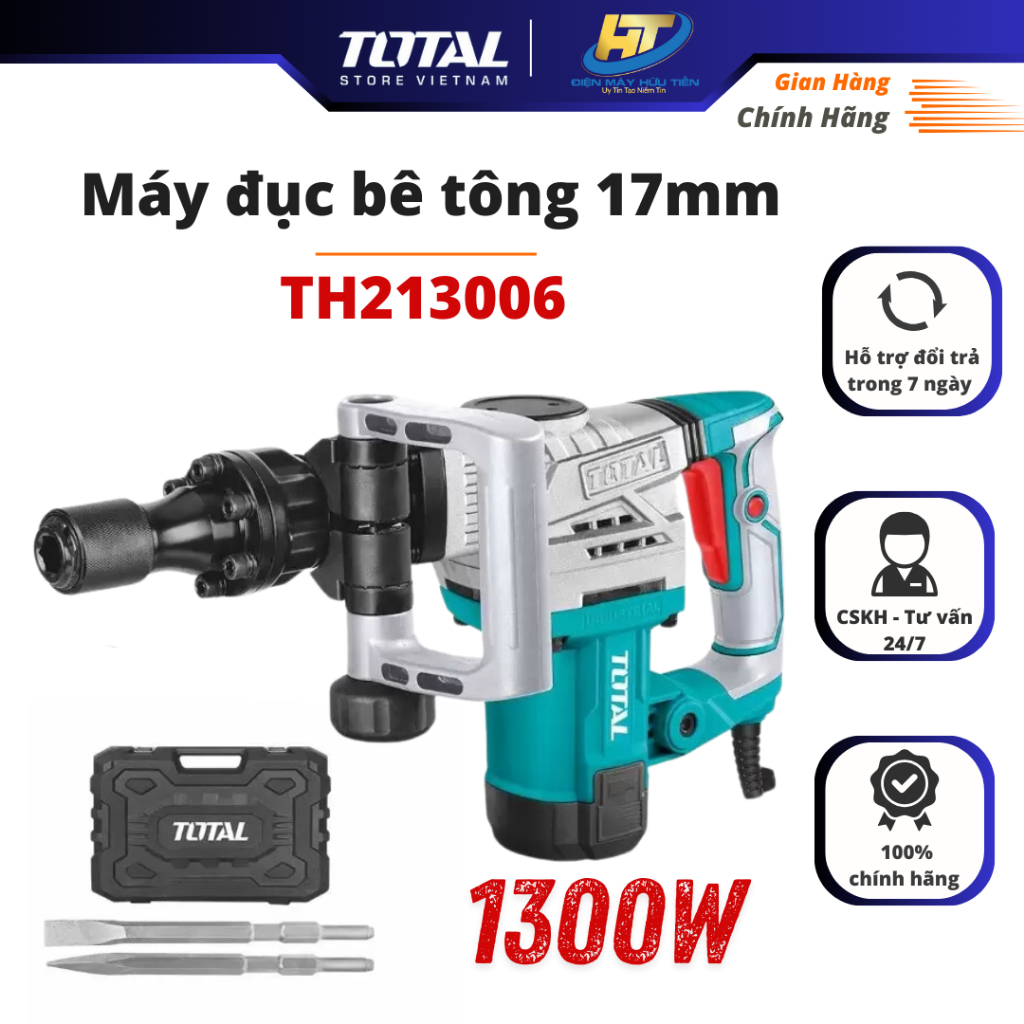 Máy đục bê tông TOTAL TH213006 1300W