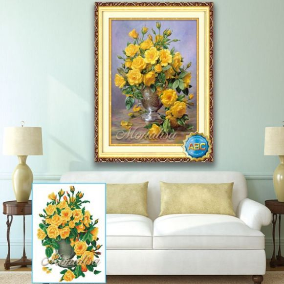 - Tranh đính đá bình hoa y8294(50x70) df2916 (50*60)