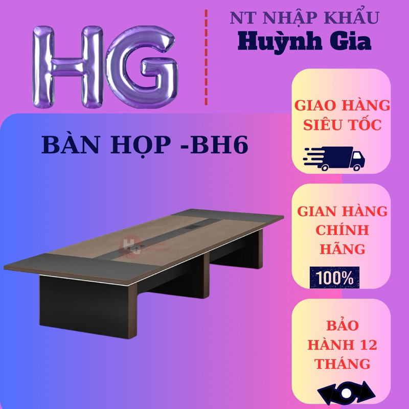 (Freeship -hcm) Bàn Họp Văn Phòng 3m6 x 1m4 - BH6 Huỳnh Gia Furniture (h