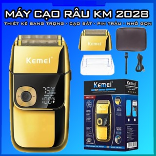  Máy cạo râu Kemei KM - 2028 có đèn LED báo Pin động cơ cực khoẻ 7000vòng  1phút KM 2028 