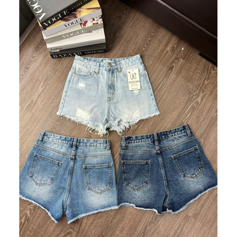 Quần Short Jean Rách MóM Store