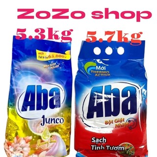  Bột giặt nhiệt Aba 5.7kg sạch tinh tươm date mới chính hãng ,tiết kiệm 