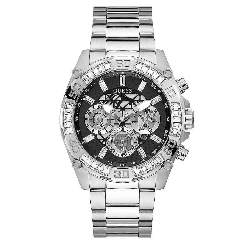 Đồng hồ nam Guess GW0390G1 Quartz Classic Black Dial Watch, Authentic, Full box, Luxury Diamond Watc