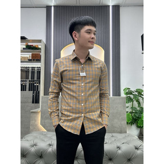 Sơmi kẻ caro vàng
