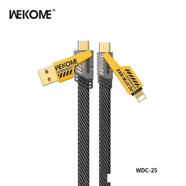 Cáp sạc nhanh 65W 4 đầu 4in1 Wekome WDC-25--siêu bền sạc nhanh (An Store Cần thơ)