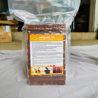 Đường Mía Thô Đường Nâu Nguyên Chất Được Cô Đặc Từ Mật Mía Không Chất Bảo Quản Túi 1Kg