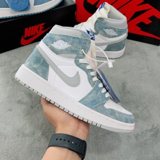 Giày Jordan Hyper Royal Hot Hit 2023 - Giày Thể Thao Sneaker Nam Nữ Jordan Cao Cổ Xanh Loang Full Bill Box