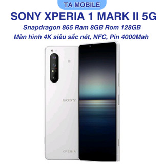 Điện thoại Sony Xperia 1 Mark II 1 sim màn OLED 4K HDR+, Camera Zeiss+ có NFC - Snapdragon 865 ram 8GB Bộ nhớ 128GB