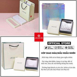 [Julius Official] Đồng hồ nữ Julius JA-863 dây da nâu