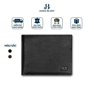  Ví Da Nam JB JAMES BLANC Bóp Da Bò Thật Dập Vân Chính Hãng Full Hộp V01 