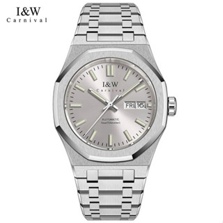 Đồng hồ nam chính hãng I&W Carnival IW55793 55793 IW55793G 55793G máy cơ Seiko mặt  kính sapphire