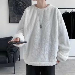 Áo Sweater Lông Hai Mặt Dáng Rộng Ấm Áp Phong Cách Hàn Quốc Thời Trang Cực Hottrend 2024