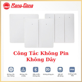 Bộ công tắc không dây không pin - Công tắc thông minh điều khiển từ xa 1 - 2 -3 nút nhấn Rạng Đông