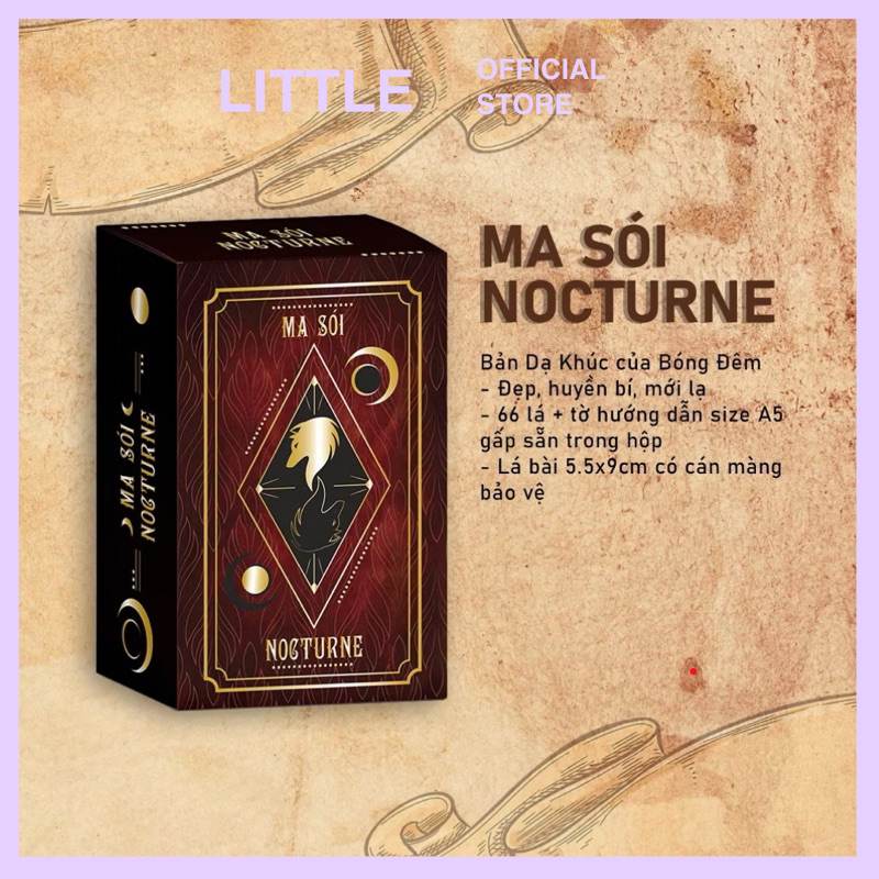 Bộ bài ma sói Nocturne 21 lá Bộ bài ma sói Nocturne 66 lá Dạ khúc ma sói Bộ bài chơi Tết cùng bạn bè