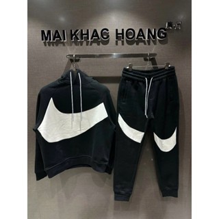 Bộ Nỉ Nam Nai Kì Thêu Logo To Siêu Đẹp - Bộ Nỉ Nai Kì Nỉ Bông Phối Mũ Thêu Logo Cao Cấp