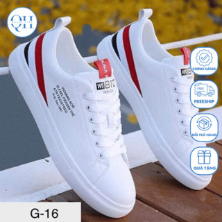 Giày sneaker nam màu trắng thời trang mẫu mới Hot Trend 2024 năng động, trẻ trung - Quang Hiếu Store - Q25