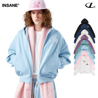INSANE Áo Khoác Zip Form Boxy Unisex Vải Nỉ Bông Cotton | Weekly Boxy Hoodie Zip