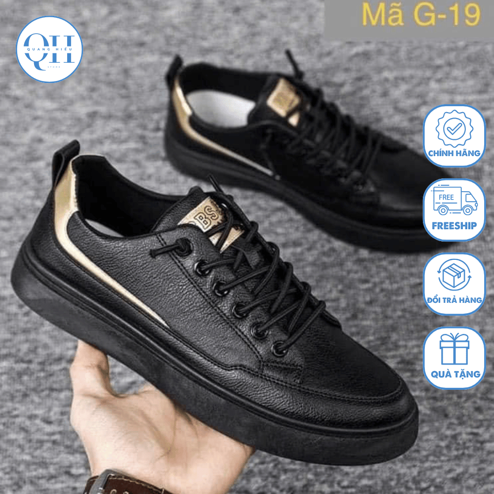 Giày sneaker nam cổ thấp kiểu dáng năng động, trẻ trung, cá tính Hot Trend 2024 - Quang Hiếu Store - Q34