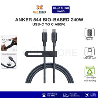 Cáp sạc Anker 544 Bio- Based bọc dù Type-C to C 240W  dài 1.8 mét - A80F6 | Bảo hành 12 tháng