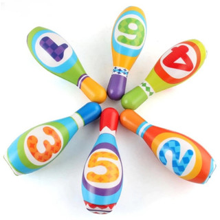 Bộ boling cho bé gồm 6 boling và 2 banh y hình