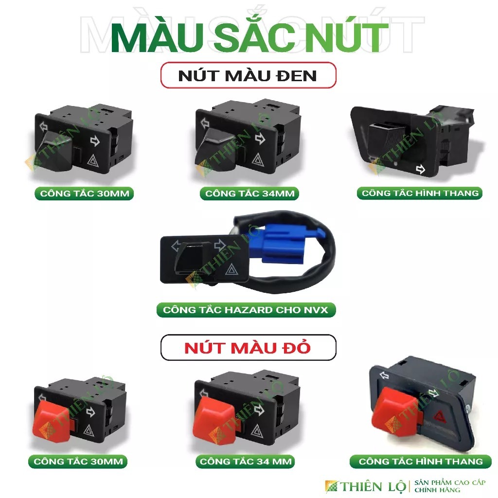 [RED] Công tắc xi nhan tích hợp Hazard - nháy cả 4 bóng xi nhan