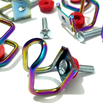 Móc treo đồ xe máy chữ U xiken inox và titan