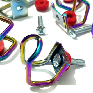 Móc treo đồ xe máy chữ U xiken inox và titan