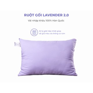 Ruột gối lavender (cao16cm) Everon cao cấp (mẫu mới- hương thơm nhẹ nhàng dễ chịu)
